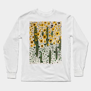 Sunflowers abstract Long Sleeve T-Shirt